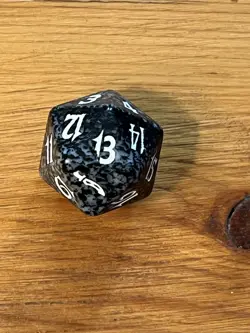 MTG - Magic the Gathering - 2003 Mirrodin - Spindown D20 Dice Die - Black - Image 5
