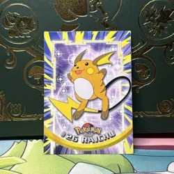 Topps Pokemon Card - #26 Raichu - Black Logo - LP - Image 1
