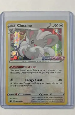 Cinccino - (Prerelease) SWSH009 SWSH: Sword & Shield Promo Cards Holo - Image 1