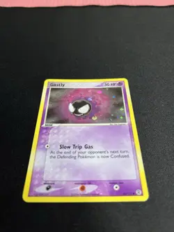 Gastly 63/112 Pokemon FireRed & LeafGreen 2004 Reverse Holo Vintage Card - NM - Image 5