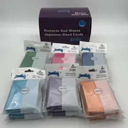 1 box of 12packs Mix Color Double Matte Japanese Size Card sleeves 62mmx89mm New - Image 2