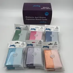 1 box of 12packs Mix Color Double Matte Japanese Size Card sleeves 62mmx89mm New - Image 3