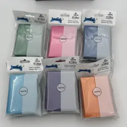 1 box of 12packs Mix Color Double Matte Japanese Size Card sleeves 62mmx89mm New - Image 4