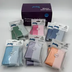 1 box of 12packs Mix Color Double Matte Japanese Size Card sleeves 62mmx89mm New - Image 5
