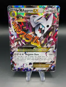 Pokemom Card TCG M Aggron EX 94/160 XY Primal Clash Holo Rare HP/DMG - Image 1