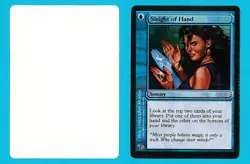 MTG TEST PRINT Sleight of Hand / Alt 8th Edition Frame Judgement Misprint Error - Image 1