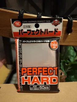 KMC 50 Perfect HARD Fit Card Sleeves Standard Size Deck Protectors - Image 1