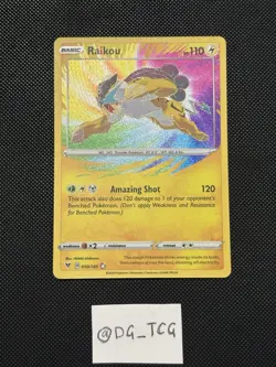 Pokemon Vivid Voltage - Raikou - 050/185 - Amazing Rare Holo - MINT - Image 1