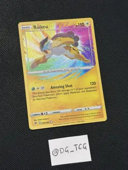 Pokemon Vivid Voltage - Raikou - 050/185 - Amazing Rare Holo - MINT - Image 3