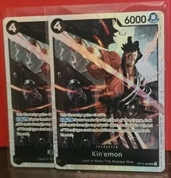 2x Kin'emon OP16-082 SR The Time of Battle Foil English One Piece - Image 1