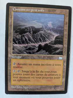 French Winding Canyon Weatherlight MTG Played Free shipping with tracking - Image 1