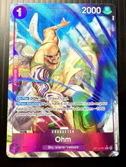 One Piece Card Game TCG Ohm OP15-061 Alt Art M/NM Condition - Image 1