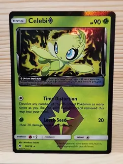 Celebi Prism Star 19/214 Pokemon TCG Lost Thunder Holo Card - Image 1
