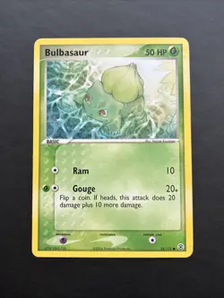 Pokemon TCG Bulbasaur EX FireRed & LeafGreen 55/112 Card LP - Image 1
