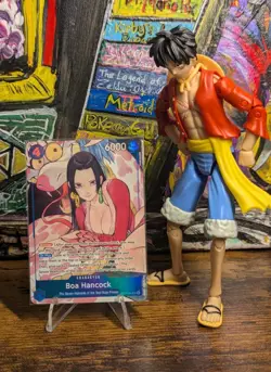 One Piece ☠ Boa Hancock Illustration Box Vol.1 ST17-004 Promo Card Foil ❤💜 🩷 - Image 1