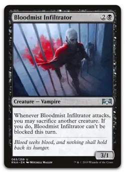 Bloodmist Infiltrator #65 (NM) Ravnica Allegiance RNA Magic MTG - Image 1