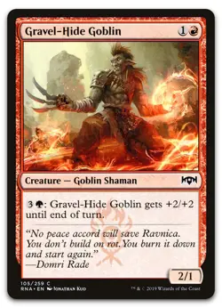 Gravel-Hide Goblin #105 (NM) Ravnica Allegiance RNA Magic MTG - Image 1