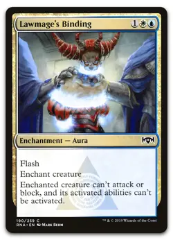 Lawmage's Binding #190 (NM) Ravnica Allegiance RNA Magic MTG - Image 1