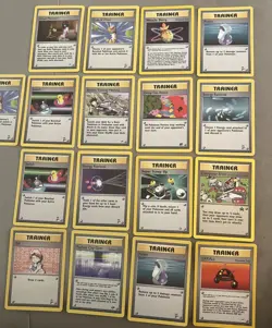 Winning Bidder Gets Pokemon Card Trainer Lot of 16 Cards Base Set 2 - 2000 - Image 1