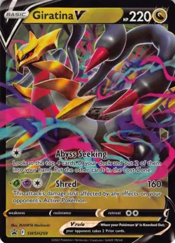 Giratina V SWSH259 Black Star Sword & Shield Promo NM Pokemon TCG - Image 1