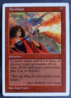 MTG Pyroblast | Core Set 5th Edition | NM | Red Counterspell | Commander | - Image 1