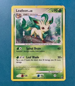 Pokemon TCG: Leafeon 024/100 Holo, Majestic Dawn Deck Exclusives, English, DMG - Image 1
