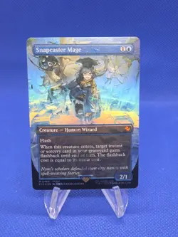 MTG Final Fantasy Commander Snapcaster Mage 0469 Borderless Chocobo Track Foil - Image 1