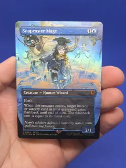 MTG Final Fantasy Commander Snapcaster Mage 0469 Borderless Chocobo Track Foil - Image 2