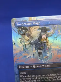 MTG Final Fantasy Commander Snapcaster Mage 0469 Borderless Chocobo Track Foil - Image 3