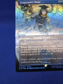 MTG Final Fantasy Commander Snapcaster Mage 0469 Borderless Chocobo Track Foil - Image 5