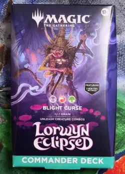 Magic The Gathering Lorwyn Eclipsed Commander Deck Blight Curse Sealed - Image 1