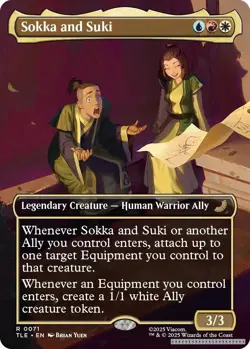 Sokka and Suki (Borderless) [TLE - 71] - NM [Normal] TCG MTG - Image 1