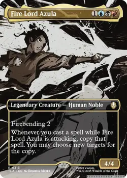 Fire Lord Azula (0313) (Borderless) [TLA - 313] - NM [Normal] TCG MTG - Image 1