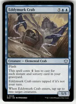 Eddymurk Crab 48 UC Bloomburrow NM Magic: The Gathering - Image 1
