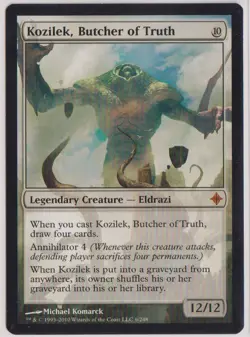 Mtg Kozilek, Butcher of Truth Rise of the Eldrazi Regular - Image 1