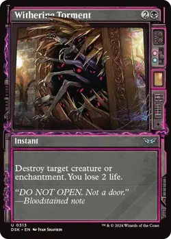 FOIL - Withering Torment (Showcase) - Duskmourn: House of Horror (DSK) - Image 1