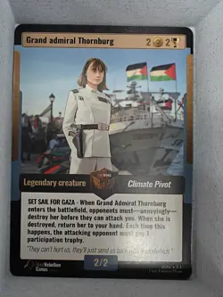 World War Woke Grand Admiral Thornburg Legendary Creature v1.1 First Edition Unp - Image 1