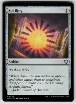 Sol Ring Uncommon Commander: Secrets of Strixhaven 128 MTG Near Mint 2026 - Image 1