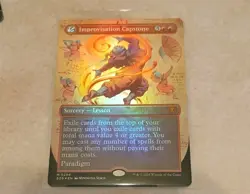 Improvisation Capstone Borderless FOIL Secrets of Strixhaven MTG MINT - Image 1