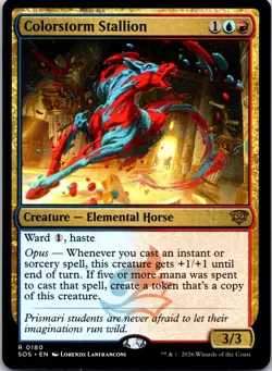 Colorstorm Stallion 180 Rare Secrets of Strixhaven Magic: The Gathering NM - Image 1