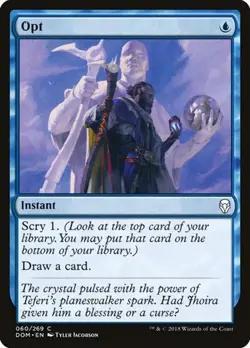 2x Opt - Foil Dominaria LP MTG - Image 1