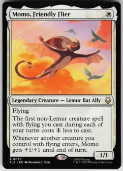 MTG Momo, Friendly Flier Normal NM Avatar: The Last Airbender Magic 29 - Image 1