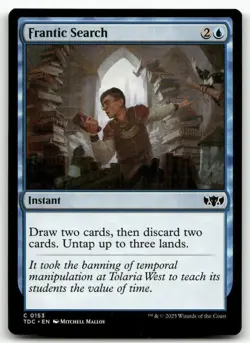 X4 Frantic Search #153 MTG Tarkir Dragonstorm TDC NM X4 - Image 1