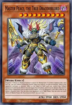 DOOD-EN018 Master Peace, the True Dracoverlord Secret Rare 1st YuGiOh Preorder - Image 1