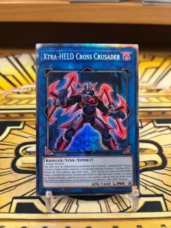 Yugioh Xtra Held Cross Crusader RA04-DE076 Collectors Rare - Image 1