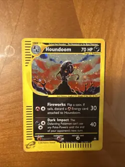 Pokemon Card- Houndoom-Aquapolis-Holo-H11/H32-Rare-NoCrystal-ENG-Very Good - Image 1