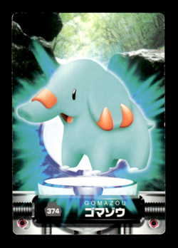 Phanpy 374 Zukan Carddass Japanese Pokemon Card ~ MP - Image 1