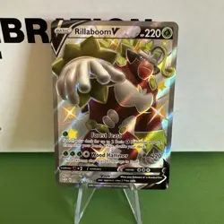 Pokemon Card - Rillaboom V SV105/SV122 Shining Fates: Shiny Vault Holo Near Mint - Image 1