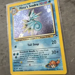 Pokemon TCG Gym Heroes Misty’s Seadra 9/132 Holo Rare Pokemon Card - Image 2