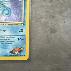 Pokemon TCG Gym Heroes Misty’s Seadra 9/132 Holo Rare Pokemon Card - Image 5